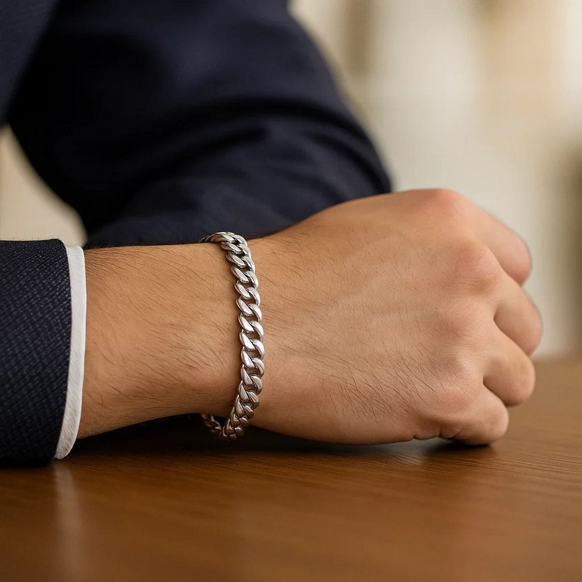 14k Miami Cuban Semi Solid Bracelet (4.50 mm)