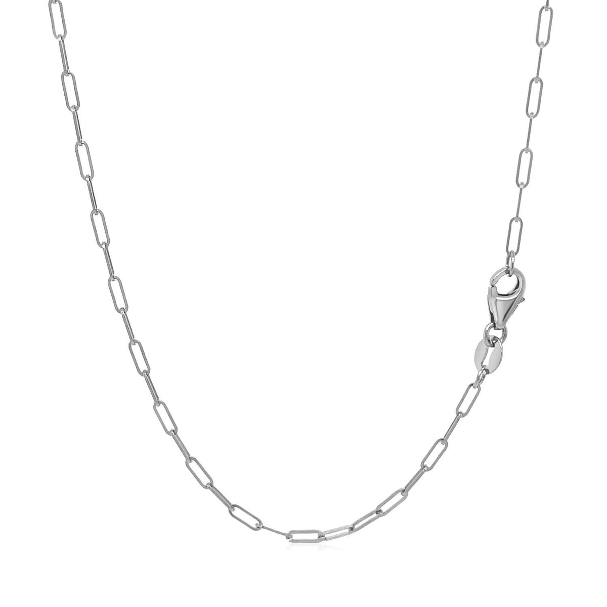 18K Fine Paperclip Chain (1.50 mm)