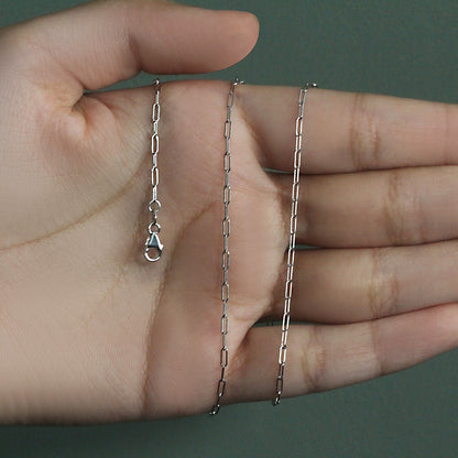 18K Fine Paperclip Chain (1.50 mm)