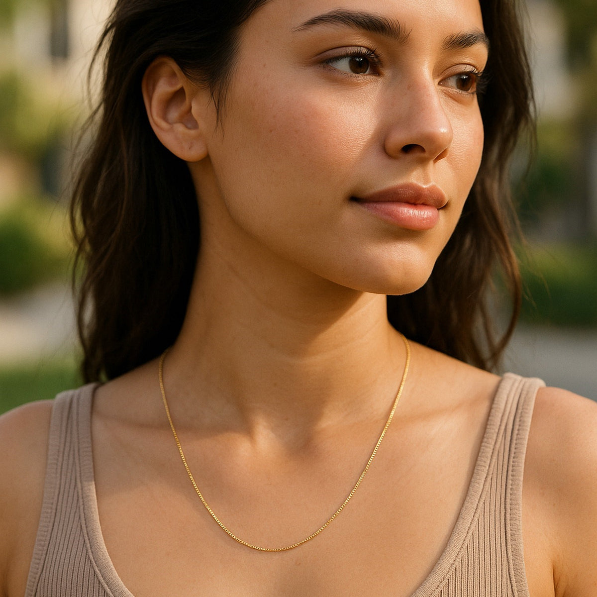 14k Classic Box Chain