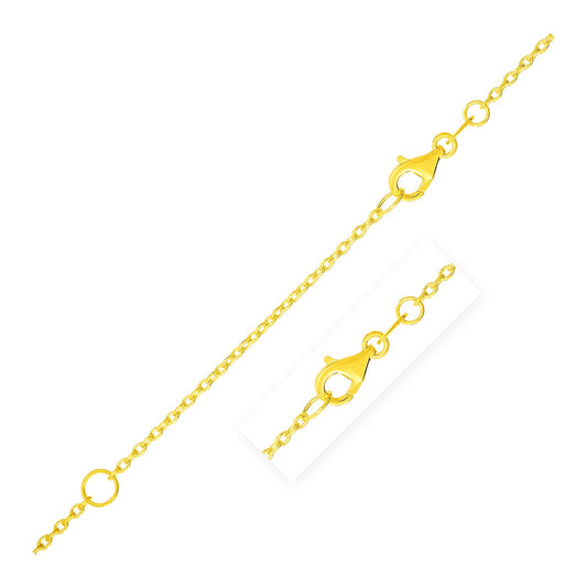Extendable Cable Chain in 14k