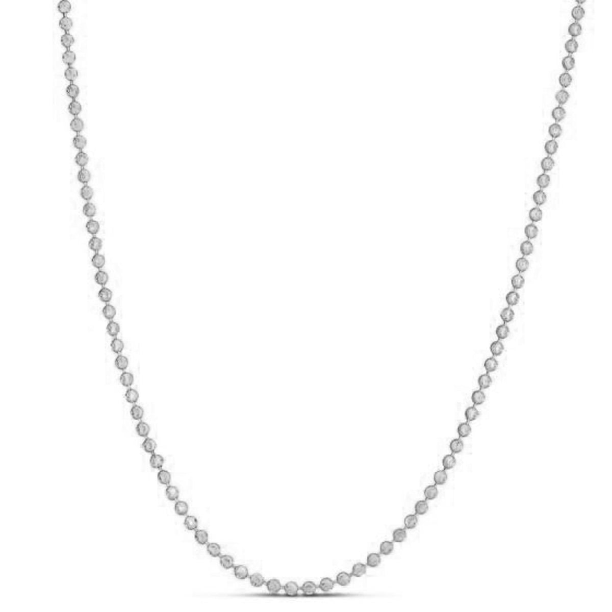 Moon Cut Bead Chain in 14k Yellow Gold