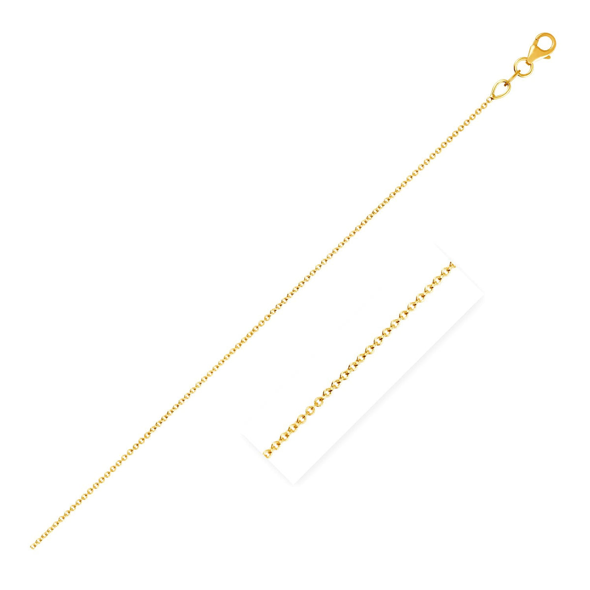Double Extendable Cable Chain in 14k