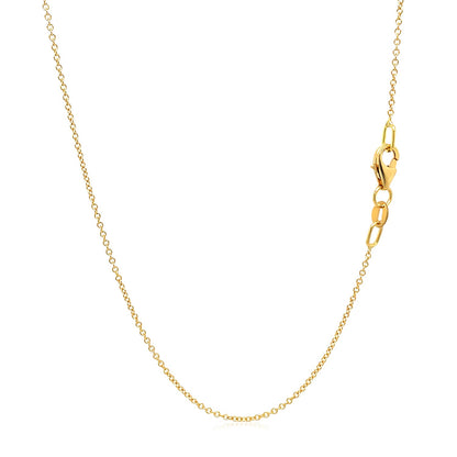 Double Extendable Cable Chain in 14k