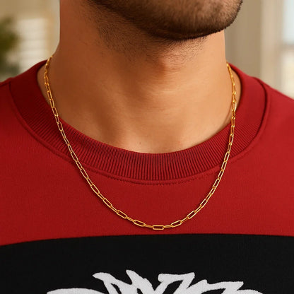 14K Paperclip Chain