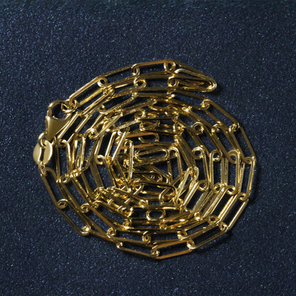 14K Paperclip Chain