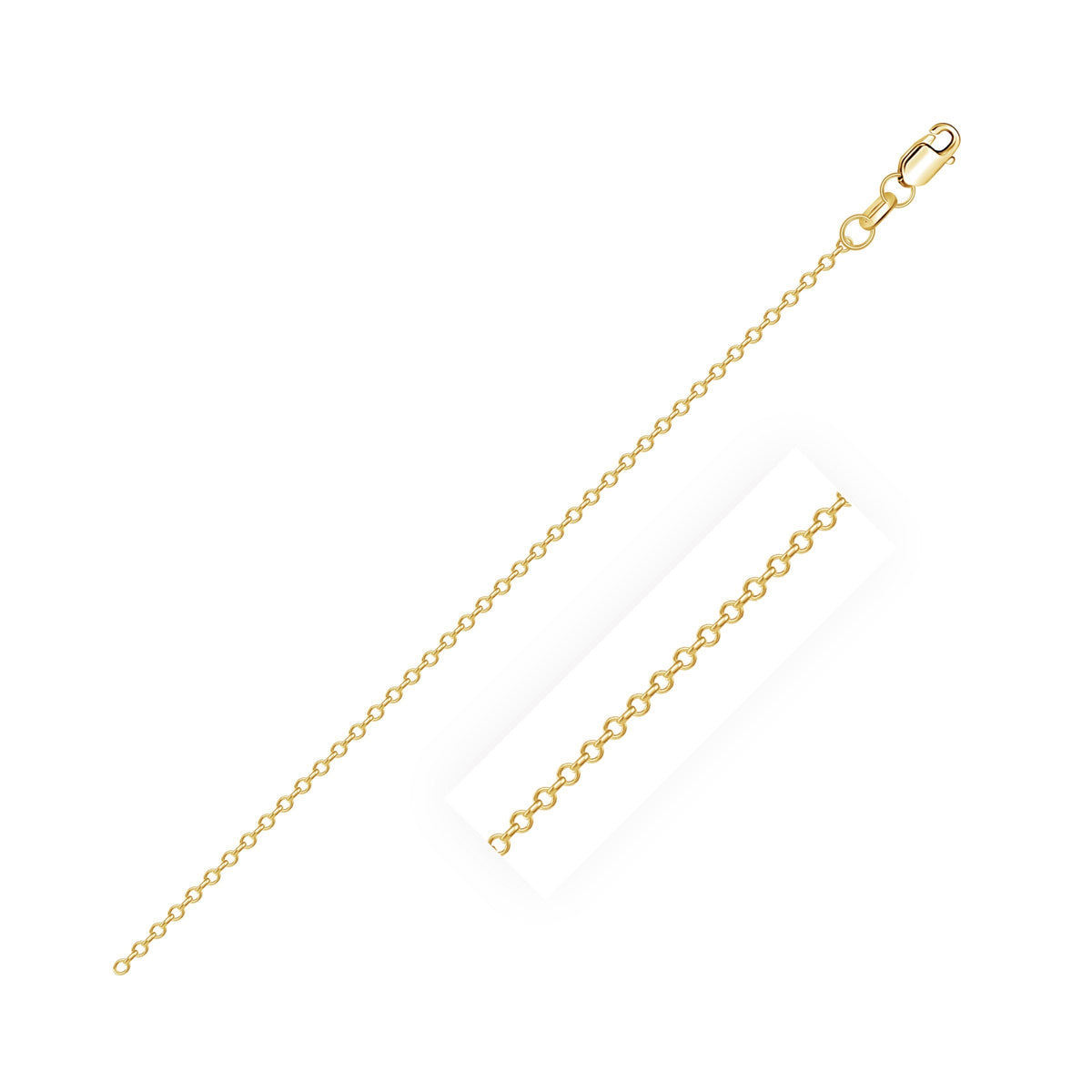 18k Diamond Cut Cable Link Chain