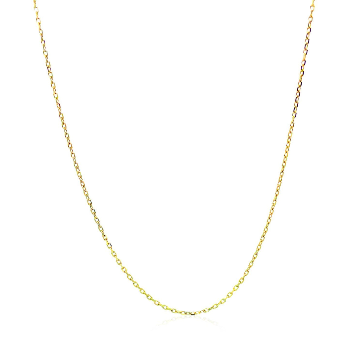 18k Diamond Cut Cable Link Chain