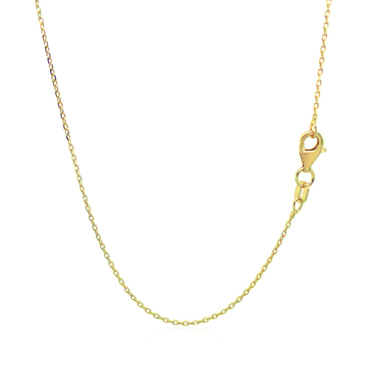18k Diamond Cut Cable Link Chain