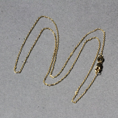 18k Diamond Cut Cable Link Chain