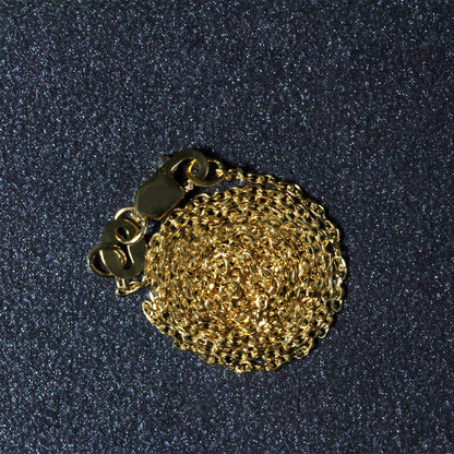 18k Diamond Cut Cable Link Chain