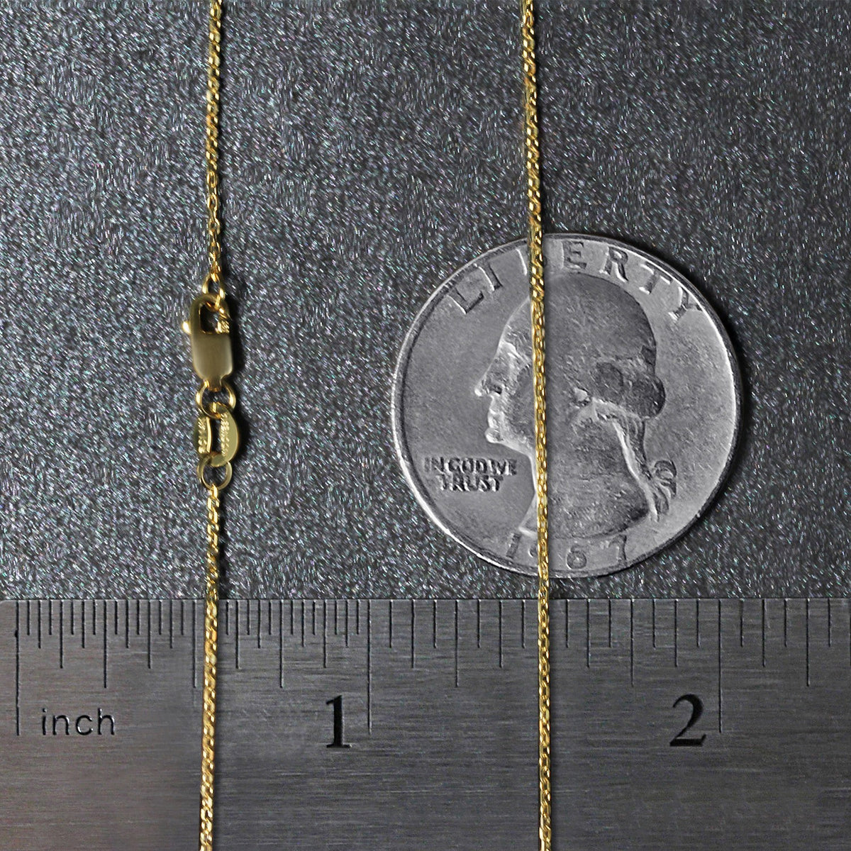 18k Diamond Cut Cable Link Chain