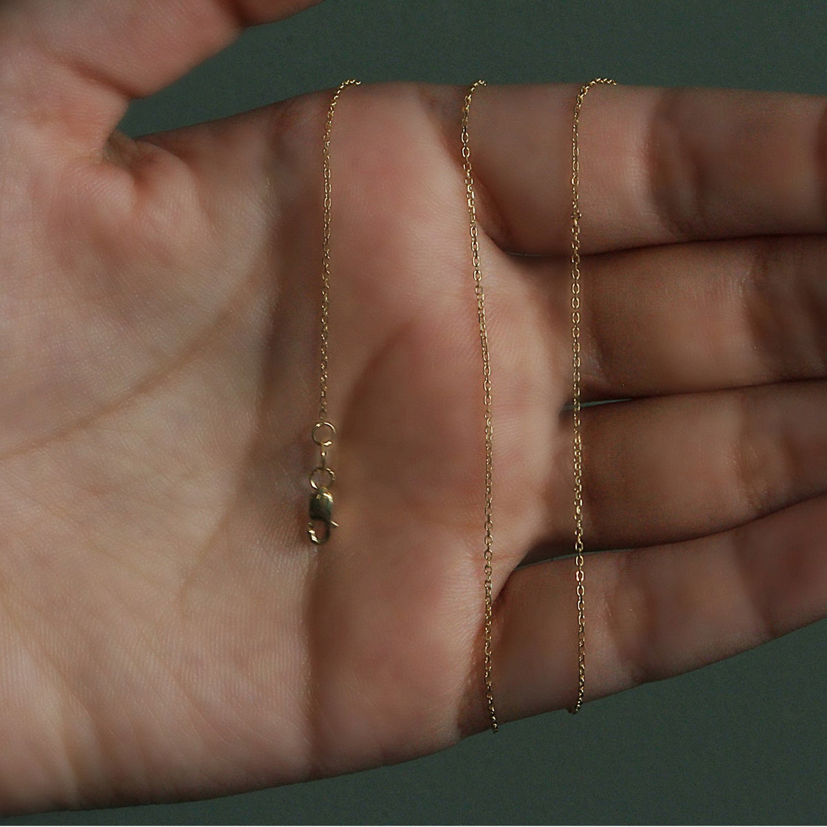 18k Diamond Cut Cable Link Chain