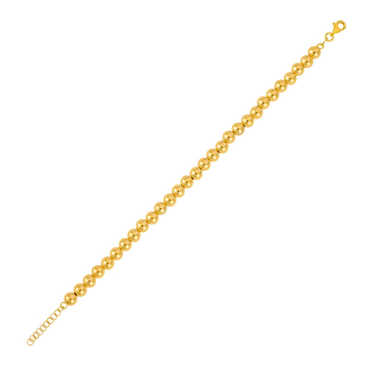 14k Yellow Gold Bead Chain (6mm)