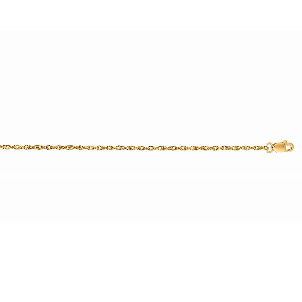 14k Machine Rope Chain (1.10 mm)