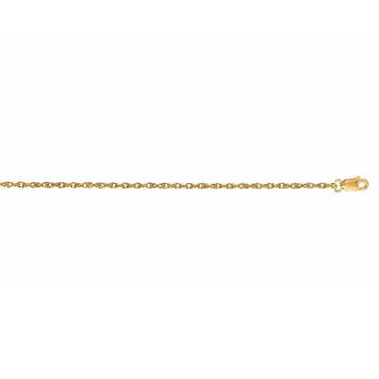 14k Machine Rope Chain (1.10 mm)