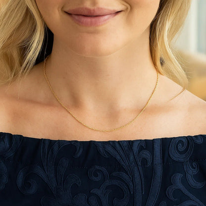 14k Machine Rope Chain (1.10 mm)