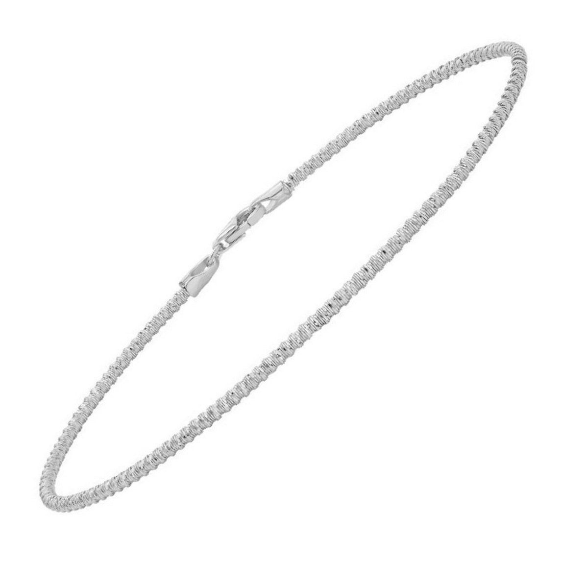 14K Diamond Cut Sparkle Spring Bracelet (1.70 mm)