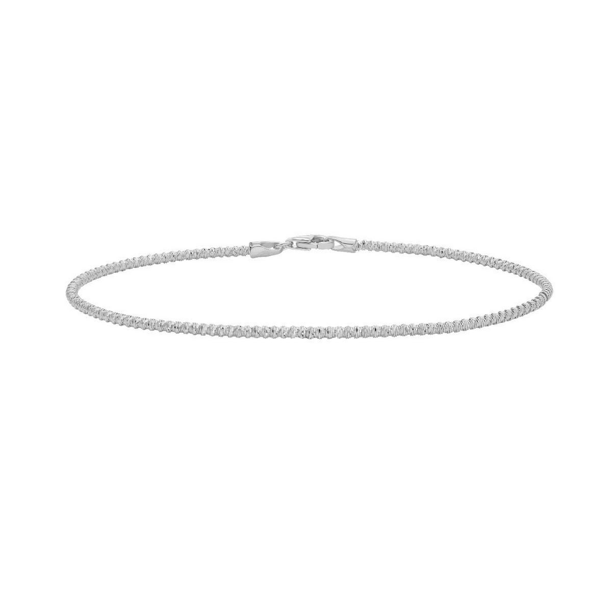 14K Diamond Cut Sparkle Spring Bracelet (1.70 mm)