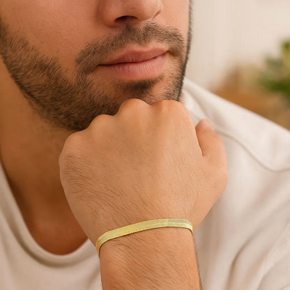 14k Super Flex Herringbone Bracelet (6.00 mm)