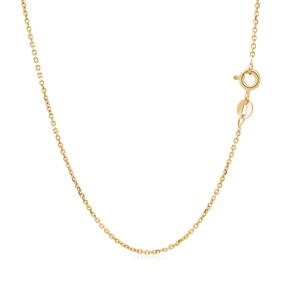18k Diamond Cut Cable Link Chain