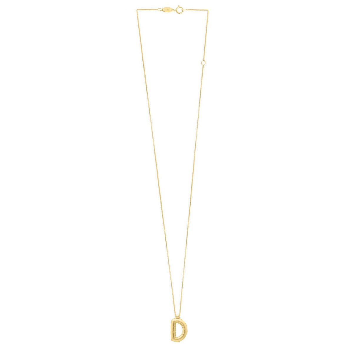 14K Yellow Gold Helium Initial D Pendant