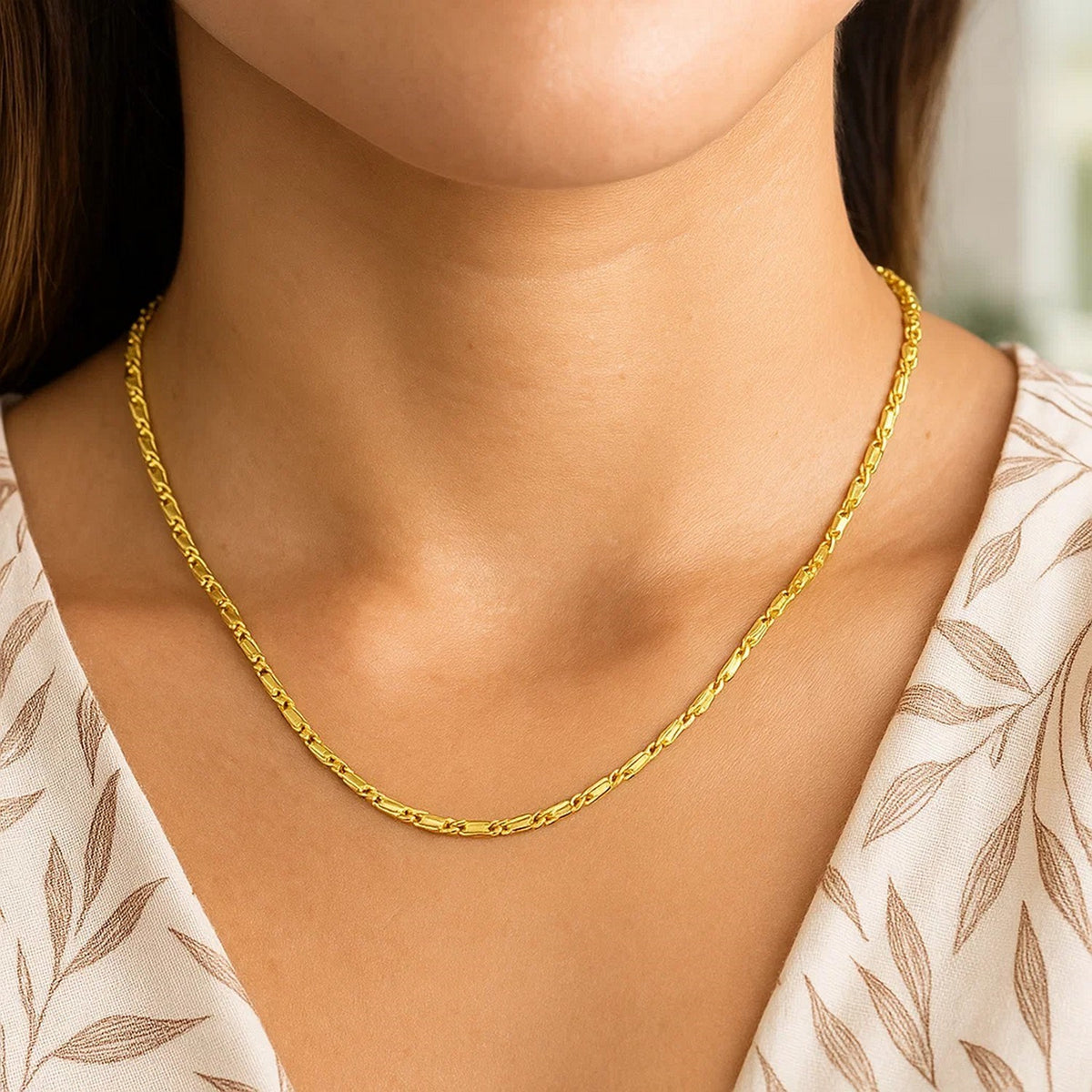 14k White Gold Lumina Pendant Chain
