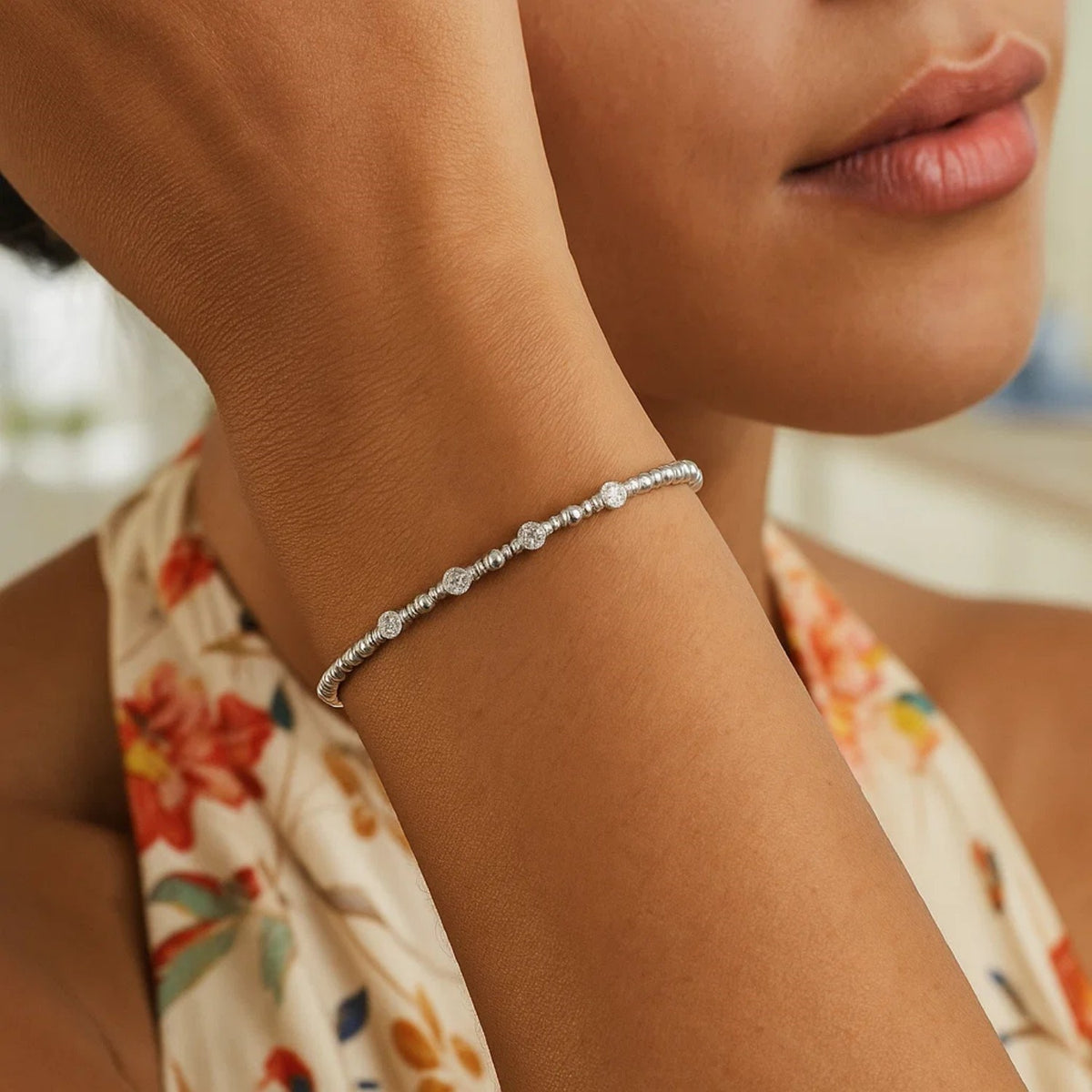 Classic 14K Beaded Bracelet