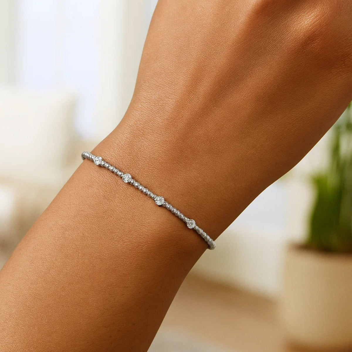 Classic 14K Beaded Bracelet