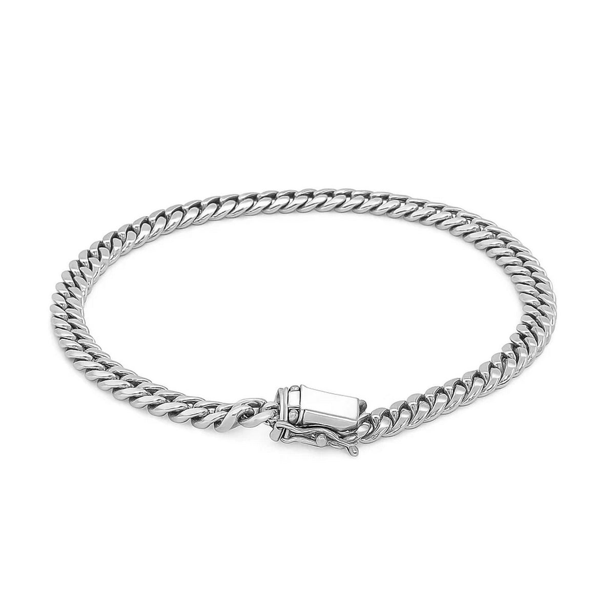 14k Classic Miami Cuban Solid Bracelet (5.00 mm)