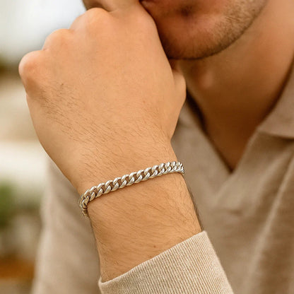 14k Classic Miami Cuban Solid Bracelet (5.00 mm)