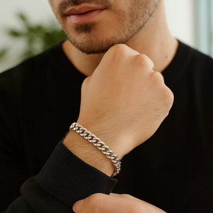 14k Classic Miami Cuban Solid Bracelet (5.00 mm)
