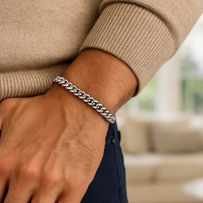 14k Classic Miami Cuban Solid Bracelet (5.00 mm)