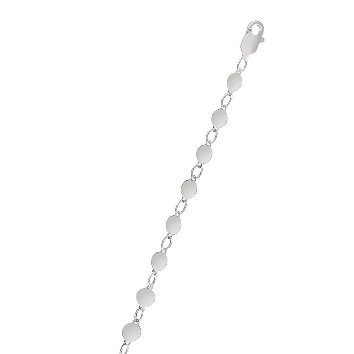 14k Necklace with Polished Circles