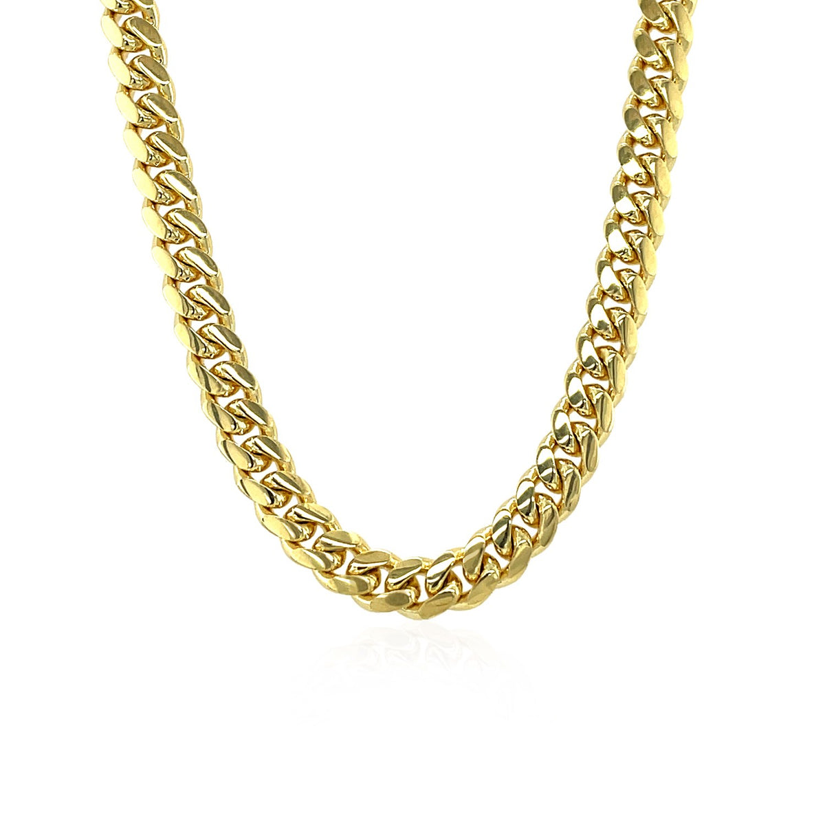 14k Classic Miami Cuban Solid Chain