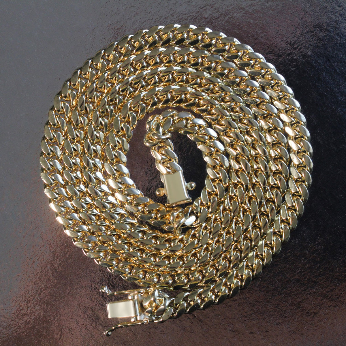 14k Classic Miami Cuban Solid Chain