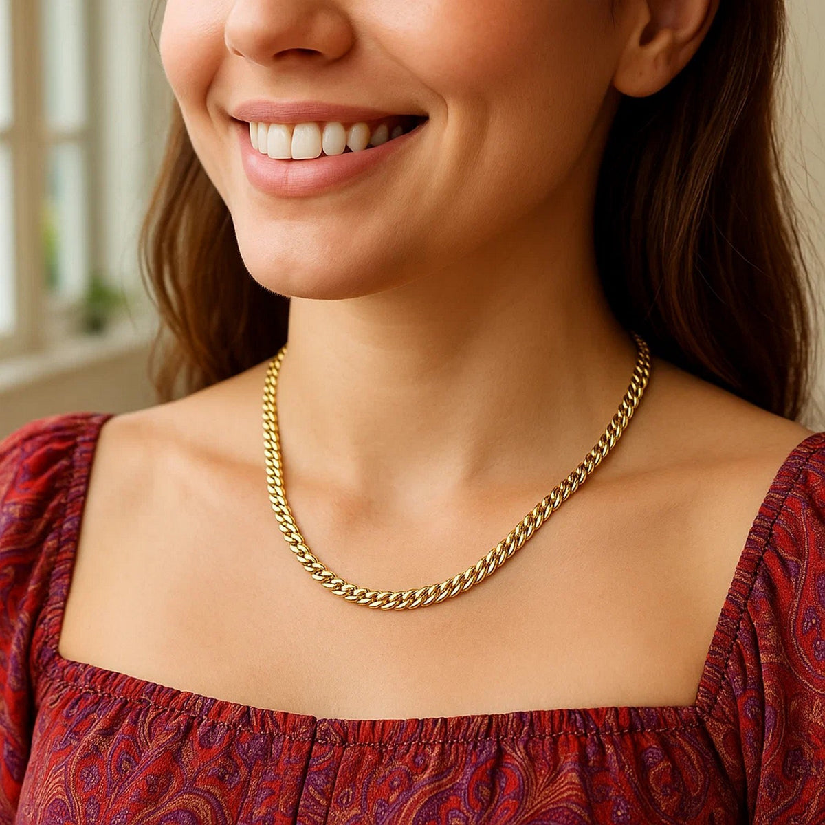 14k Classic Miami Cuban Solid Chain