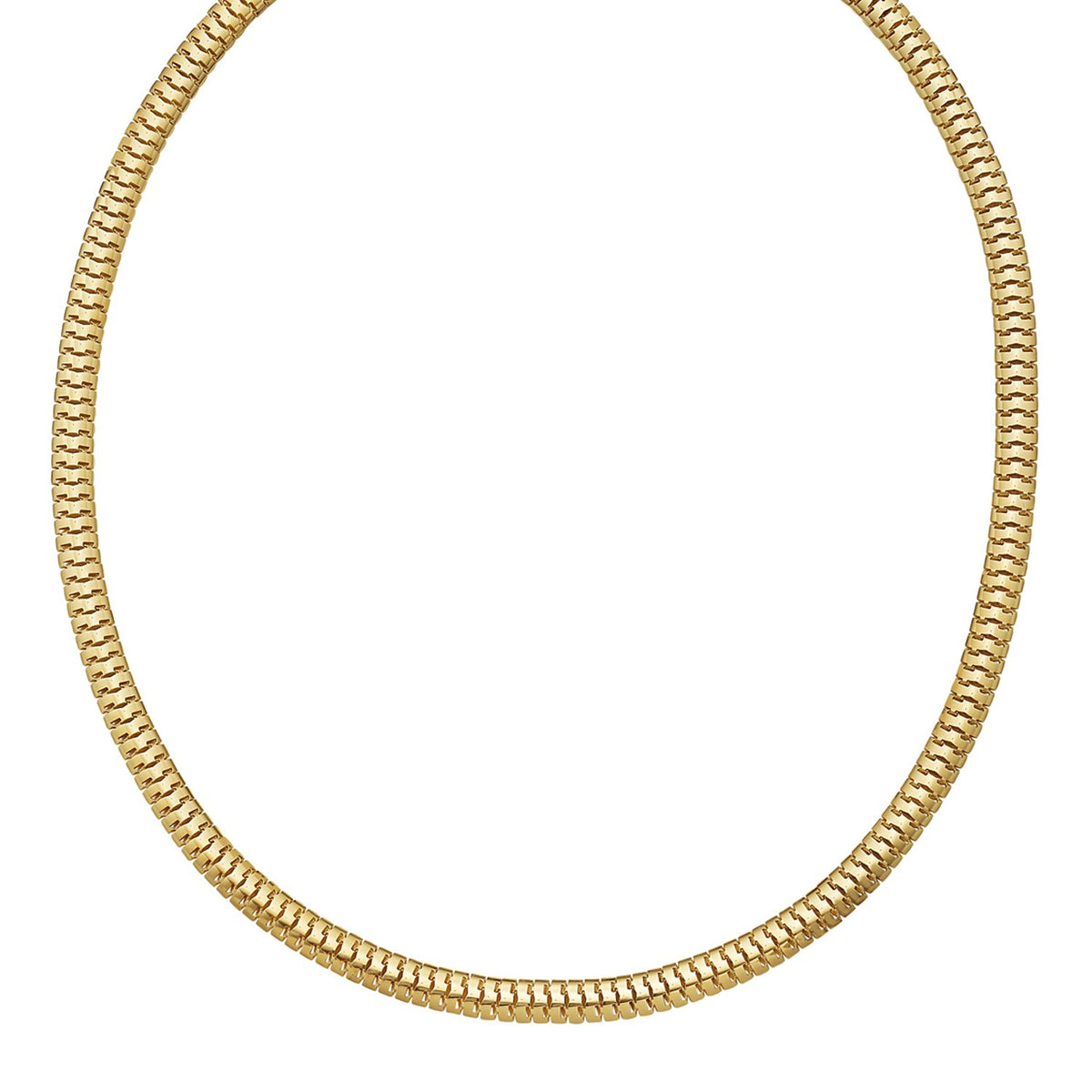 14K Yellow Gold Lite Oval Snake Chain