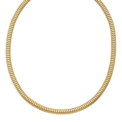 14K Yellow Gold Lite Oval Snake Chain