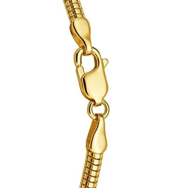 14K Yellow Gold Lite Oval Snake Chain