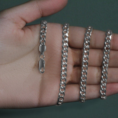 14k Miami Cuban Semi Solid Chain