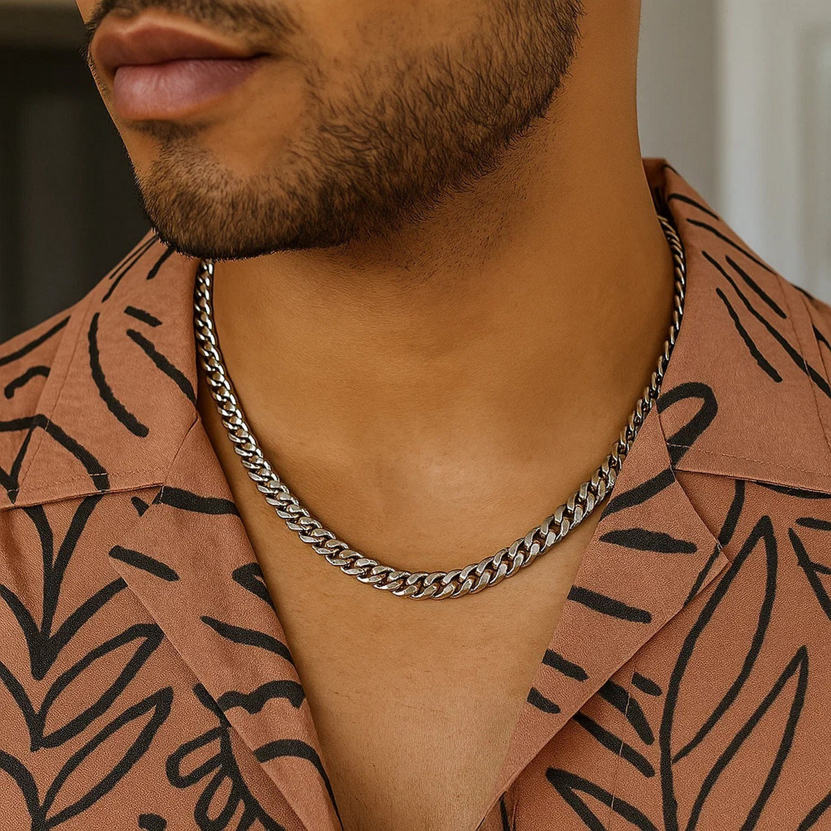 14k Miami Cuban Semi Solid Chain