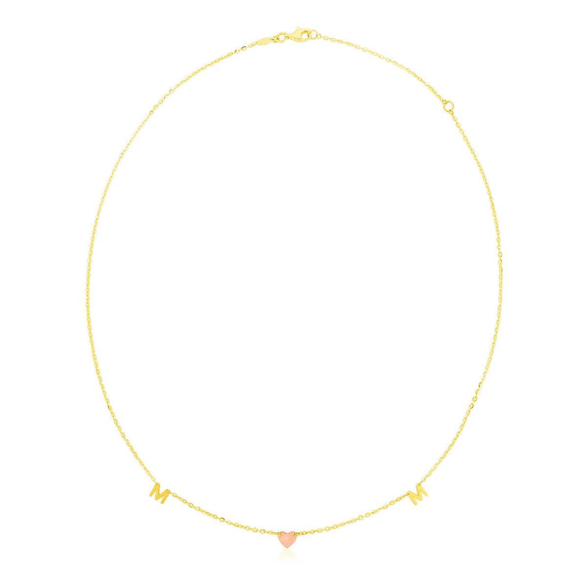 14k Yellow and Mom Necklace