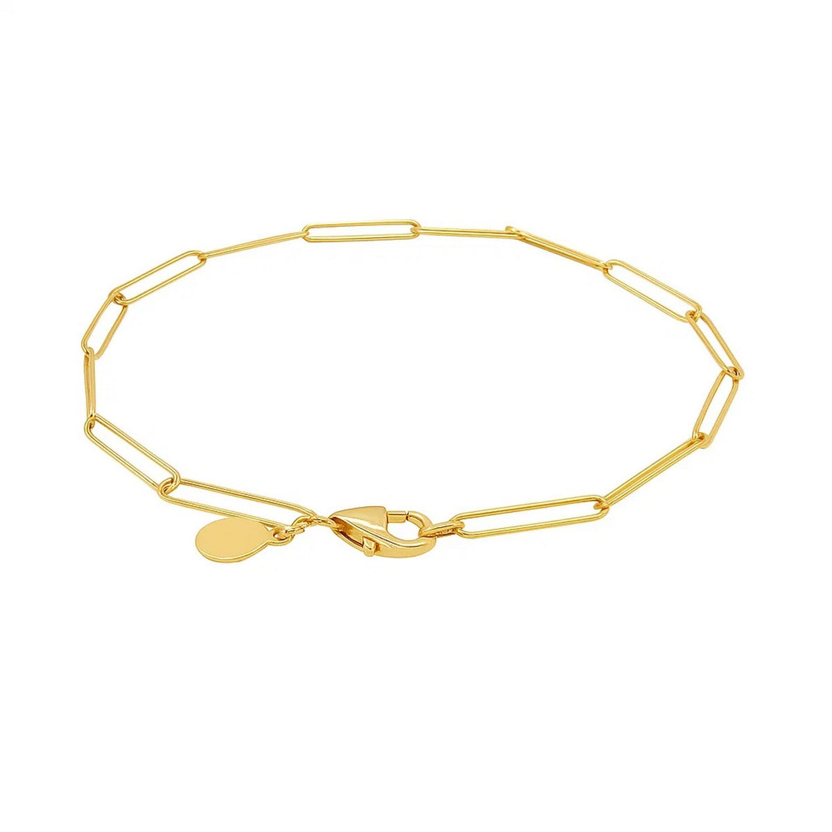 14k Wire Paperclip Bracelet (2.70 mm)