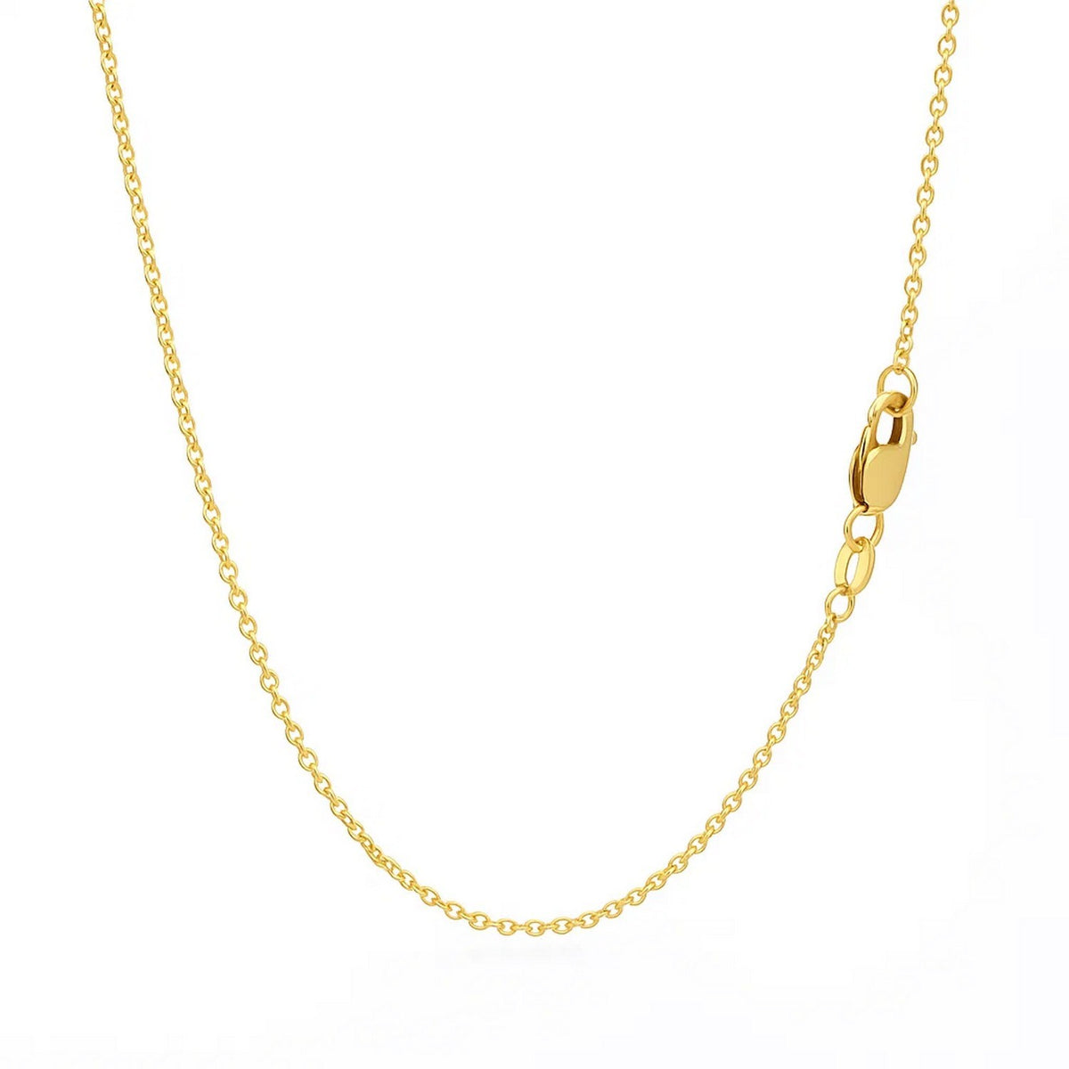 14k Yellow Gold Round Cable Link Chain