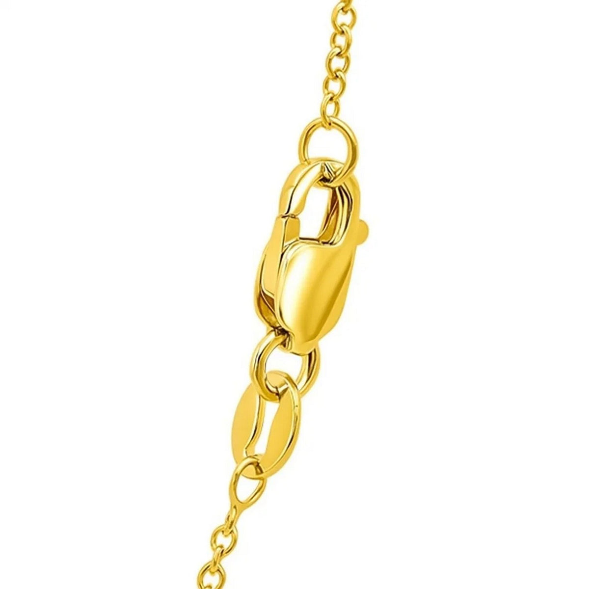 14k Yellow Gold Round Cable Link Chain