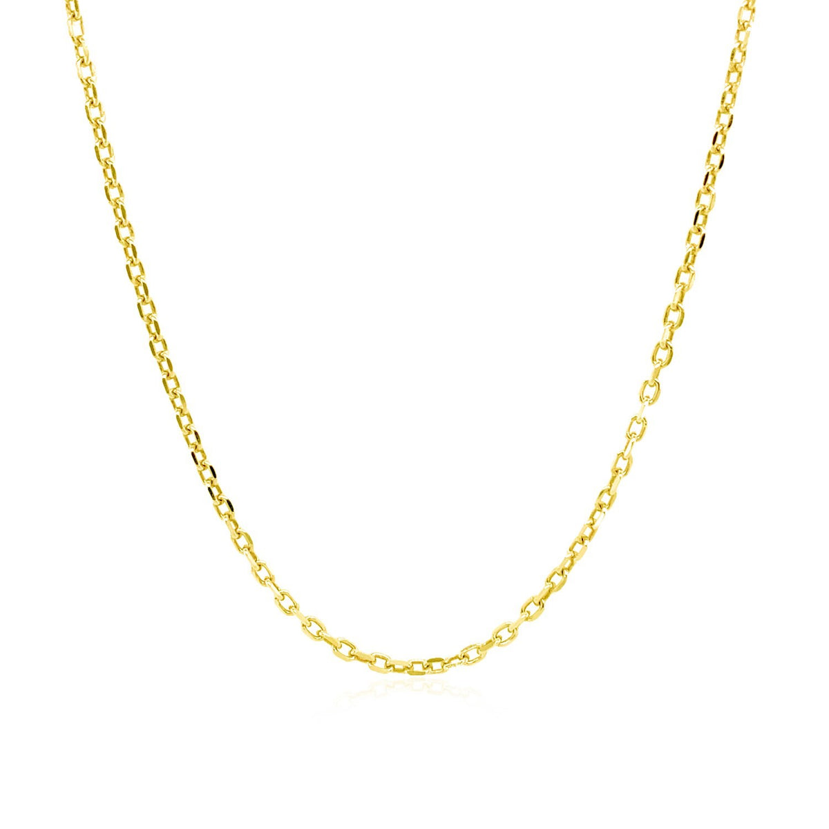 18k Diamond Cut Cable Link Chain
