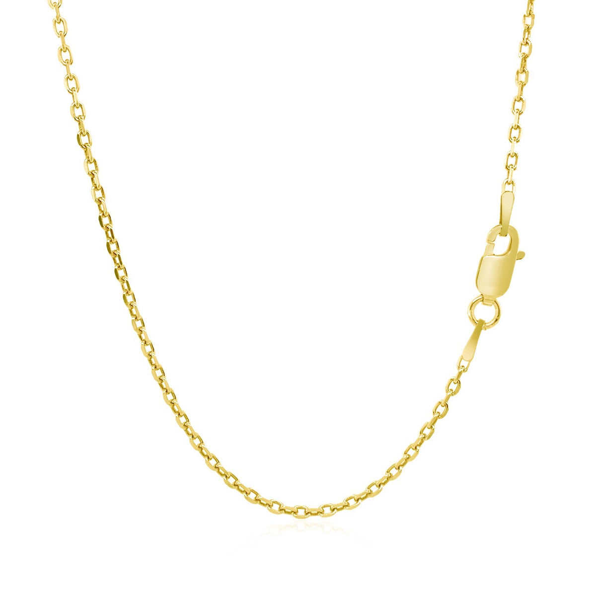 18k Diamond Cut Cable Link Chain