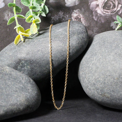 18k Diamond Cut Cable Link Chain