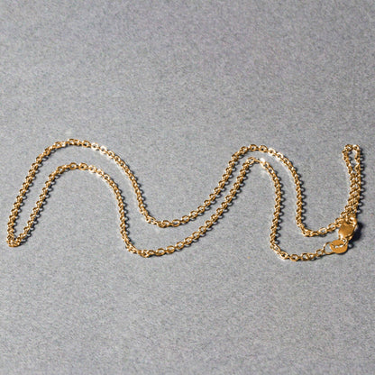 18k Diamond Cut Cable Link Chain